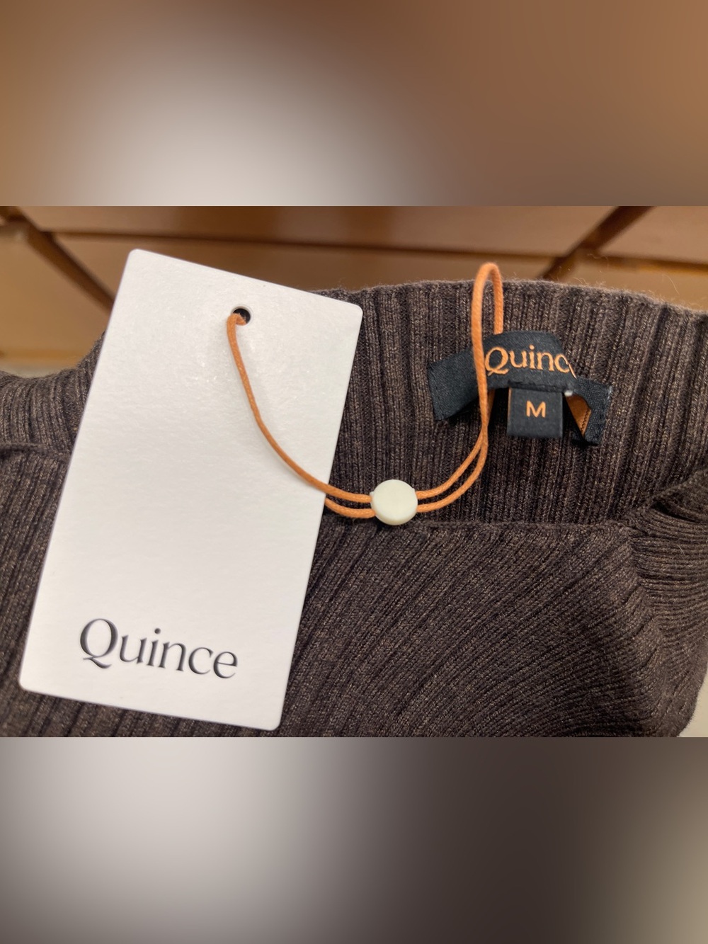 Quince Cotton Cashmere Ribbed Sleeveless Midi Dress - Picture 3 of 6